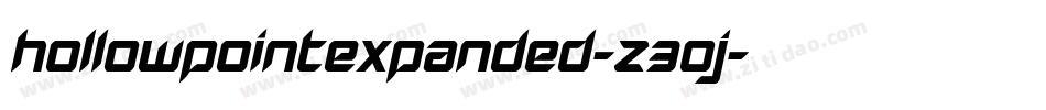 HollowPointExpanded-Z30J字体转换 HollowPointExpanded-Z30J字体转换