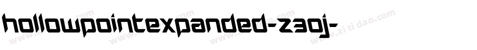 HollowPointExpanded-Z30J字体转换 HollowPointExpanded-Z30J字体转换