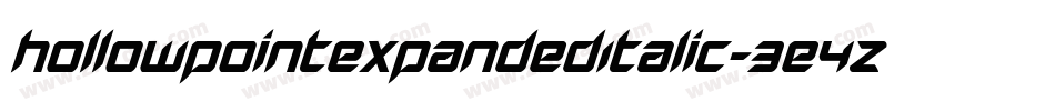 HollowPointExpandedItalic-3E4Z字体转换