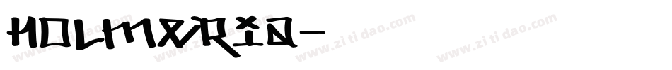 Holmeria字体转换
