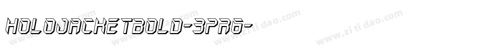 HoloJacketBold-3pR6字体转换