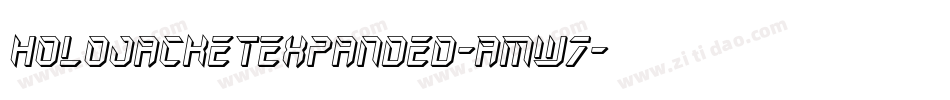 HoloJacketExpanded-AMw7字体转换