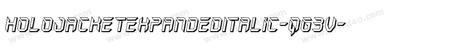 HoloJacketExpandedItalic-qg3V字体转换 HoloJacketExpandedItalic-qg3V字体转换