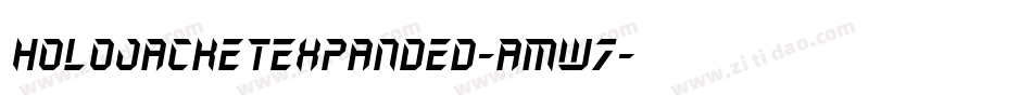 HoloJacketExpanded-AMw7字体转换