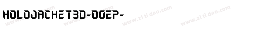 HoloJacket3D-O0EP字体转换
