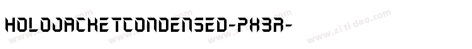 HoloJacketCondensed-pX3r字体转换