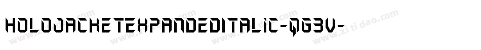 HoloJacketExpandedItalic-qg3V字体转换 HoloJacketExpandedItalic-qg3V字体转换