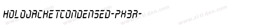 HoloJacketCondensed-pX3r字体转换
