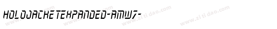 HoloJacketExpanded-AMw7字体转换