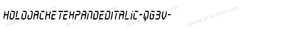 HoloJacketExpandedItalic-qg3V字体转换 HoloJacketExpandedItalic-qg3V字体转换