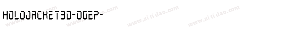HoloJacket3D-O0EP字体转换