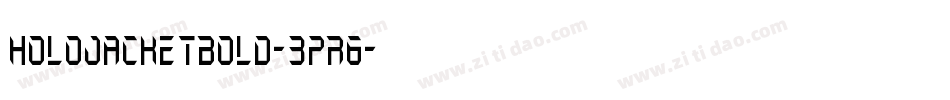 HoloJacketBold-3pR6字体转换