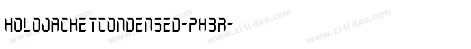 HoloJacketCondensed-pX3r字体转换