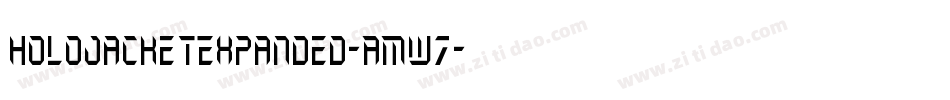 HoloJacketExpanded-AMw7字体转换