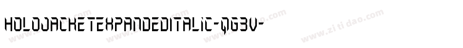 HoloJacketExpandedItalic-qg3V字体转换 HoloJacketExpandedItalic-qg3V字体转换