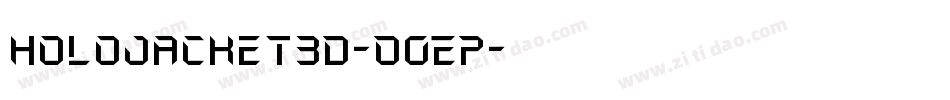 HoloJacket3D-O0EP字体转换