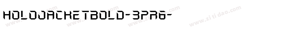 HoloJacketBold-3pR6字体转换