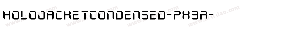HoloJacketCondensed-pX3r字体转换