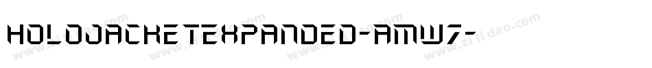 HoloJacketExpanded-AMw7字体转换
