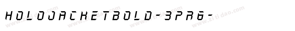 HoloJacketBold-3pR6字体转换