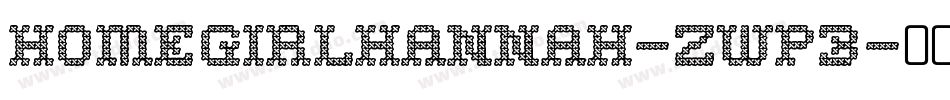 Homegirlhannah-ZwP3字体转换