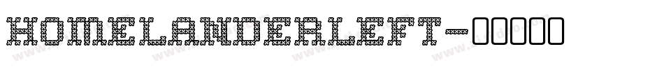 homelanderleft字体转换