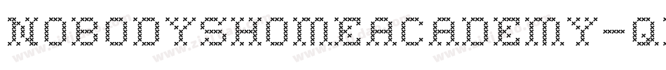 NobodysHomeAcademy-qr02字体转换 NobodysHomeAcademy-qr02字体转换