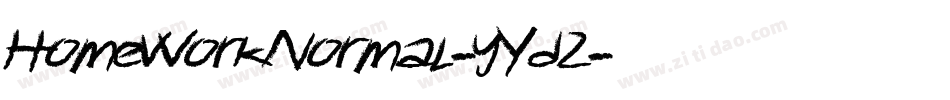 HomeworkNormal-yYd2字体转换