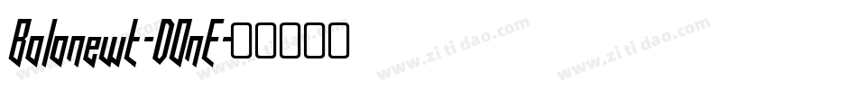 Bolonewt-DOnE字体转换