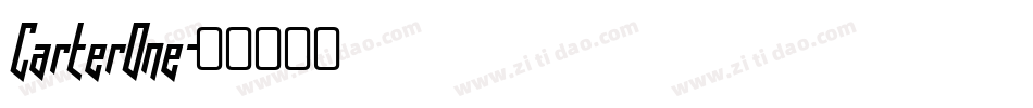 CarterOne字体转换