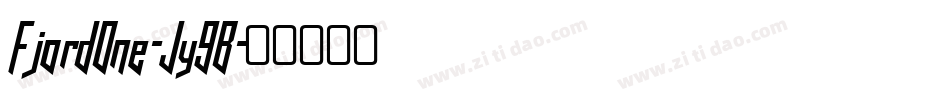 FjordOne-Jy9B字体转换