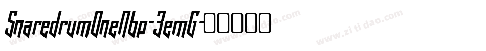 SnaredrumOneNbp-3emG字体转换