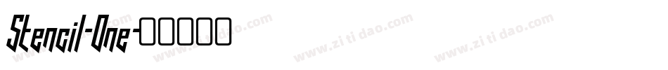 Stencil-One字体转换