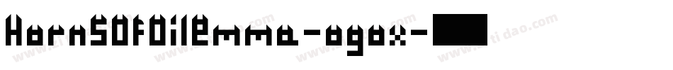 HornsOfDilemma-ogox字体转换