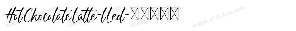 HotChocolateLatte-lLed字体转换