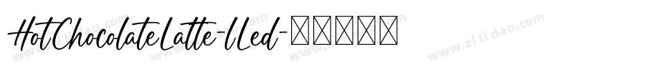 HotChocolateLatte-lLed字体转换