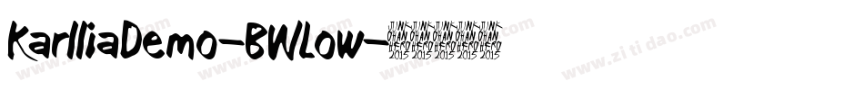 KarlliaDemo-BWLow字体转换