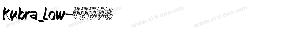 Kubra_Low字体转换