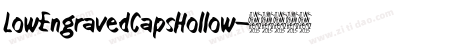 LowEngravedCapsHollow字体转换