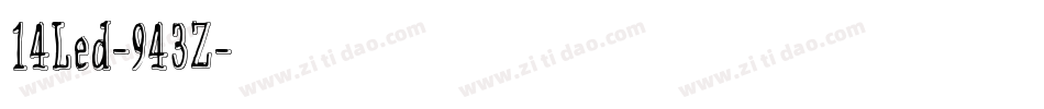 14Led-943Z字体转换