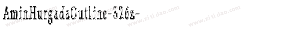 AminHurgadaOutline-326z字体转换