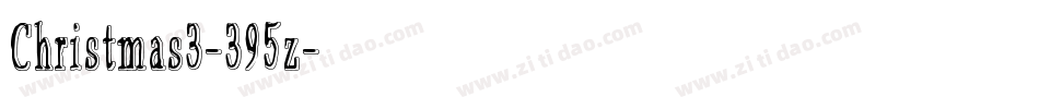 Christmas3-395z字体转换