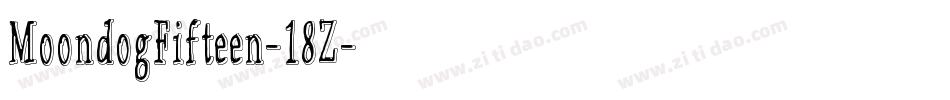 MoondogFifteen-18Z字体转换