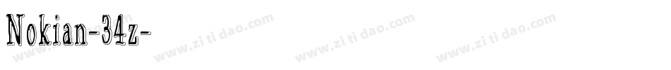 Nokian-34z字体转换