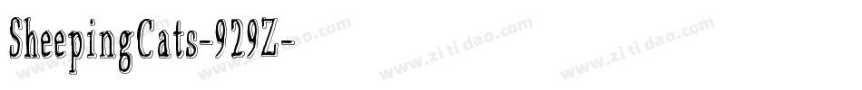 SheepingCats-929Z字体转换