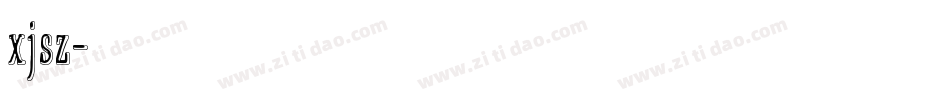 xjsz字体转换