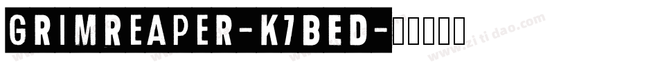 GrimReaper-K7BED字体转换