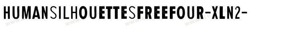 Humansilhouettesfreefour-XLn2字体转换
