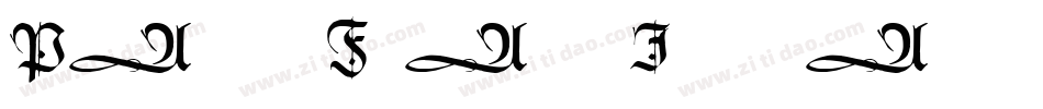 PaulusFranckInitialen字体转换