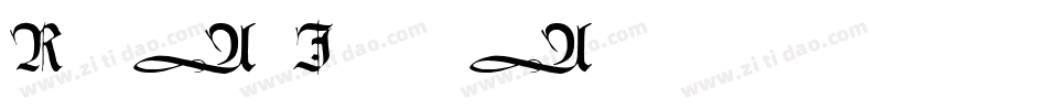 RoyalInitialen字体转换